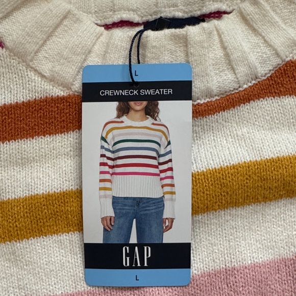 GAP Women's Colorful Striped Sweater - Picture 3 of 4